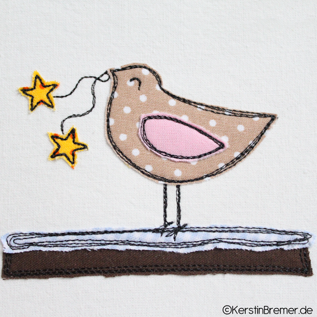  Vogel Doodle Stickdatei von KerstinBremer.de